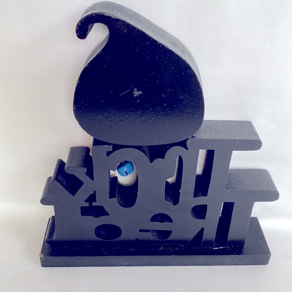 Gently Used Wooden Cracker Barrel Table Accent/Book End Halloween Decor - Picture 3 of 7
